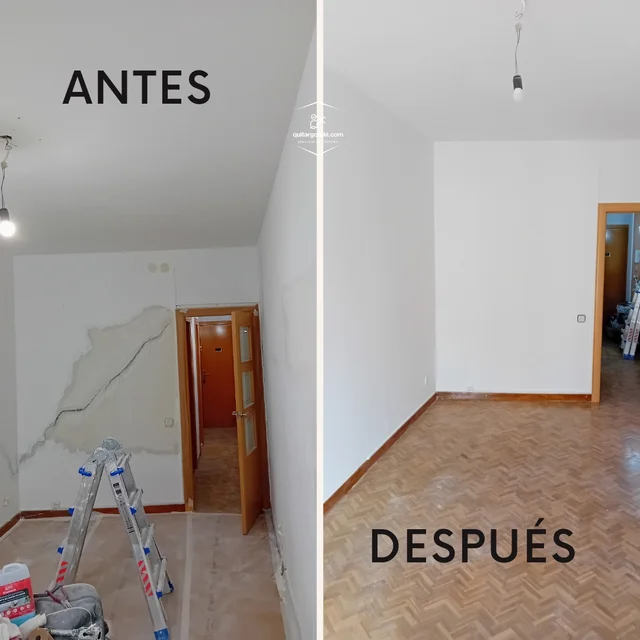 alisar paredes gotelé antes y después