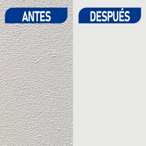 antes después quitar gotele
