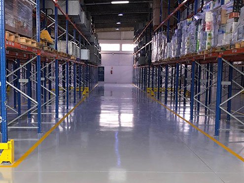 naves industriales pintadas antes y después